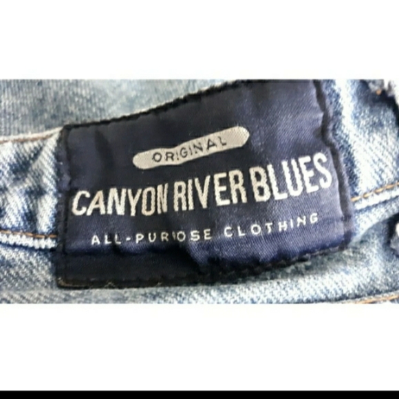 Womens vtg Canyon River blues sz 7 wide Leg 100% cotton Denim Jean's pants - Picture 6 of 8